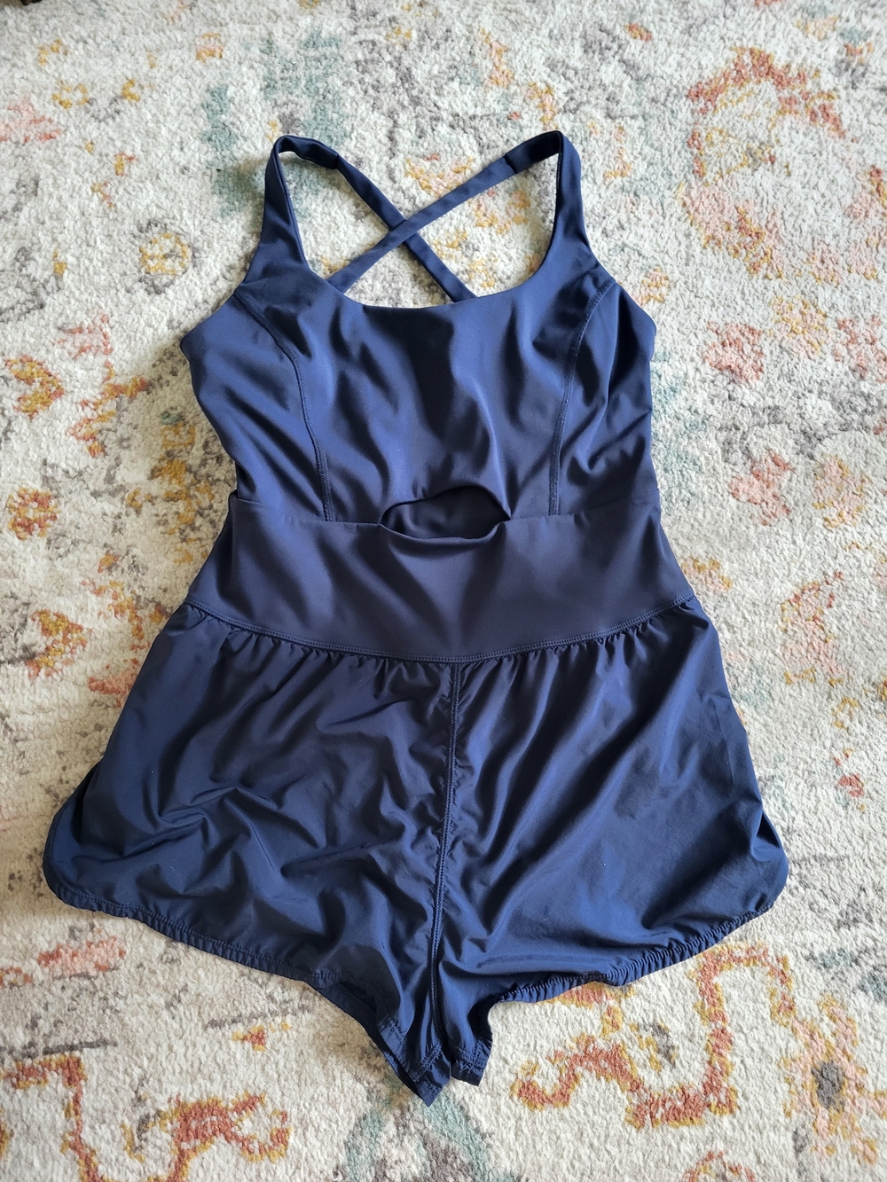 FP Free People movement Righteous Runsie Navy Blue Large